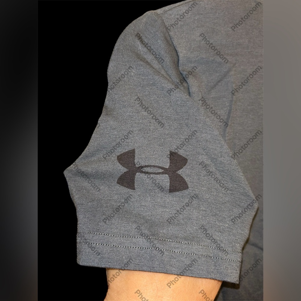 Under Armour Gray Short Sleeve Tee with Bull Logo | Dwayne Johnson Collaboration - Picture 7 of 12